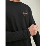 Ανδρική Μπλούζα Μακρυμάνικη JACK & JONES 12211357 Μαύρο - Image 6