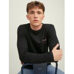 Ανδρική Μπλούζα Μακρυμάνικη JACK & JONES 12211357 Μαύρο - Image 8