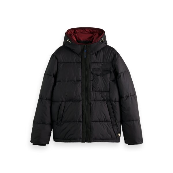 Ανδρικό Μπουφάν PUFFER SCOTCH & SODA 169101 Μαύρο - Image 1