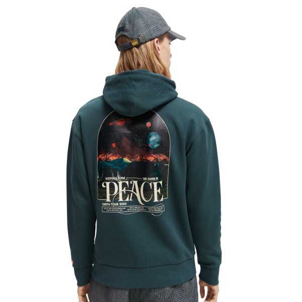 Ανδρική Φούτερ Κουκούλα  SCOTCH & SODA 169194 Πράσινο - Image 3