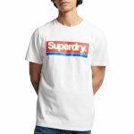Ανδρική Μπλούζα SUPERDRY M1011327A Λευκό