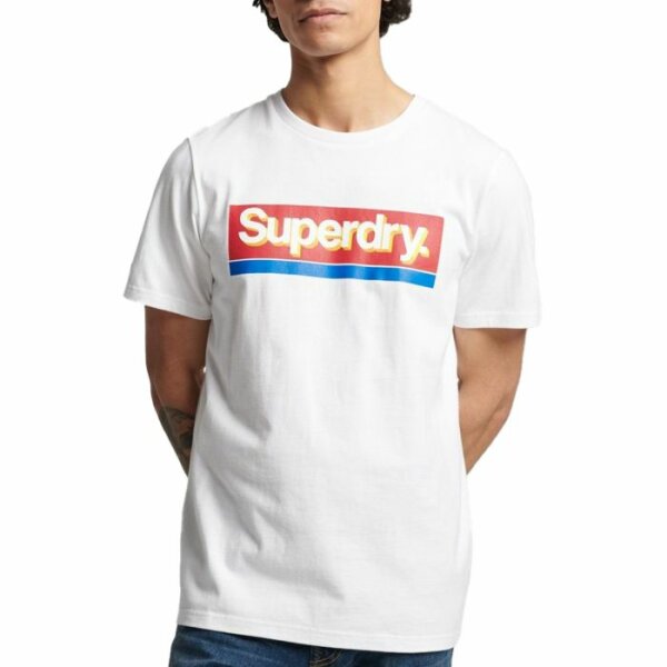 Superdry-Vintage-Logo-Seasonal-Shirt-Heren-2205111519_1 Ανδρική Μπλούζα SUPERDRY M1011327A Λευκό - Image 1