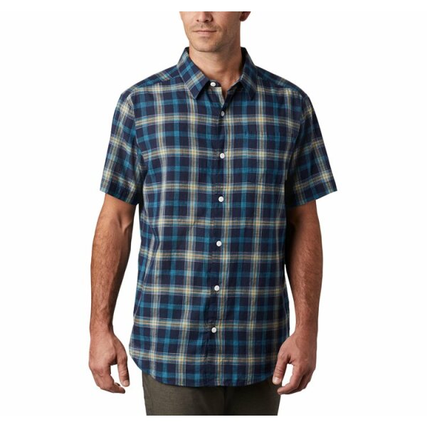 -andriko-poukamiso-under-exposure-yd-short-sleeve-shirt-normal (2) Ανδρικό Πουκάμισο Κοντομάνικο COLOUMPIA 1715225 Μπλέ - Image 1