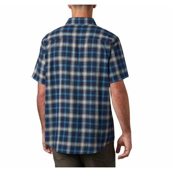 -andriko-poukamiso-under-exposure-yd-short-sleeve-shirt-normal (3) Ανδρικό Πουκάμισο Κοντομάνικο COLOUMPIA 1715225 Μπλέ - Image 2