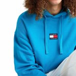 Ανδρική Φούτερ Κουκούλα TOMMY JEANS BADGE HOODIE DM0DM10904 Γαλάζιο - Image 4