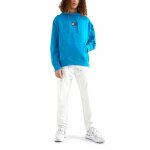 Ανδρική Φούτερ Κουκούλα TOMMY JEANS BADGE HOODIE DM0DM10904 Γαλάζιο - Image 5