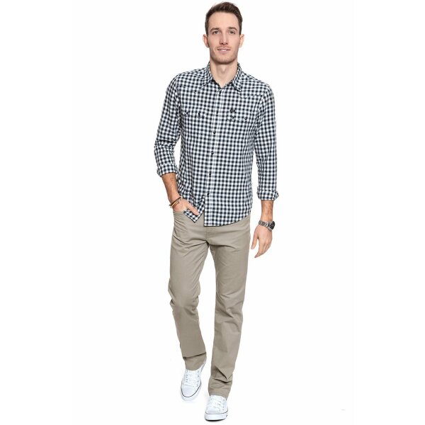 pol_pl_WRANGLER-SPODNIE-MESKIE-ARIZONA-VINTAGE-KHAKI-W12OS5334-15449_3 Ανδρικό Παντελόνι WRANGLER ARIZONA W12OS5334 Χακι - Image 1