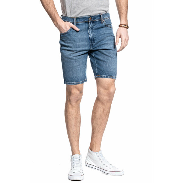 Ανδρική Βερμούδα Τζιν WRANGLER W11C-U5-42Q Μπλέ Ξεθωριασμένη - Image 3