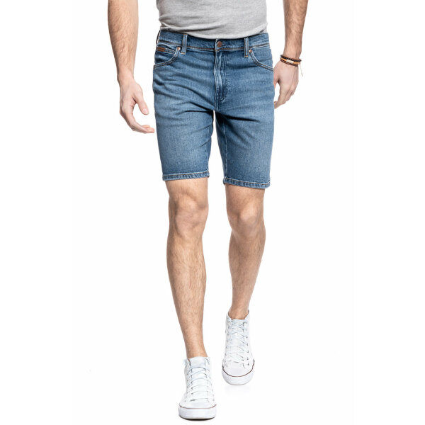 Ανδρική Βερμούδα Τζιν WRANGLER W11C-U5-42Q Μπλέ Ξεθωριασμένη - Image 4