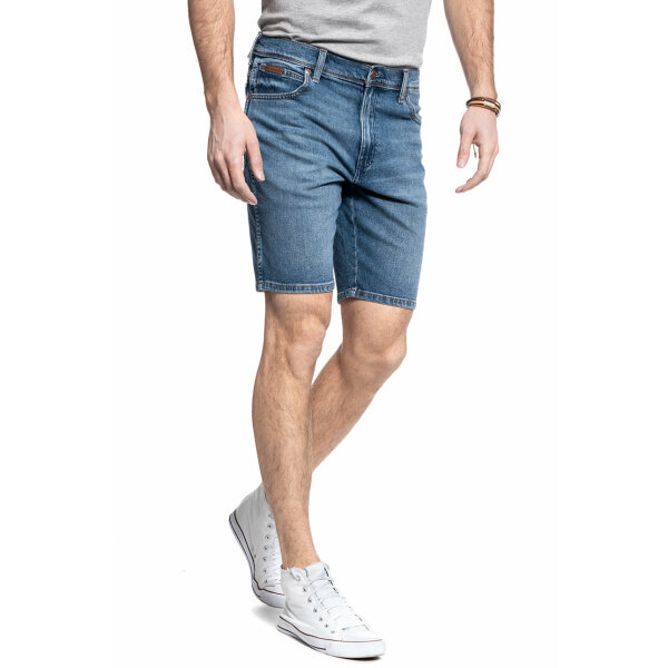 Ανδρική Βερμούδα Τζιν WRANGLER W11C-U5-42Q Μπλέ Ξεθωριασμένη - Image 5