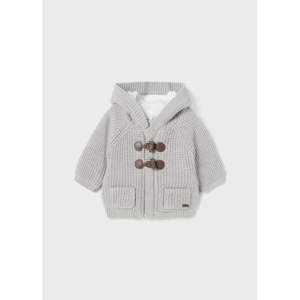 ζακετα-πλεκτη-νεογεννητο_id_12-02392-045-L-4 Ζακέτα Πλεκτή Γκρι 12-02392-045 - Image 1