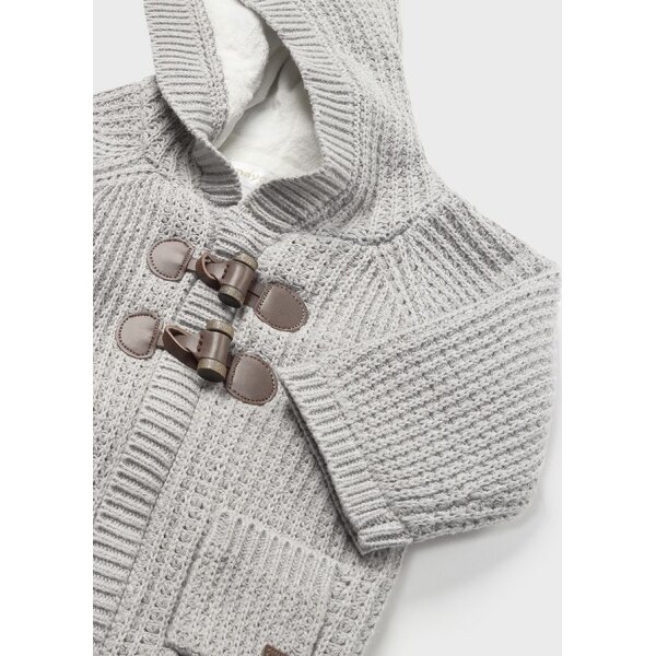 ζακετα-πλεκτη-νεογεννητο_id_12-02392-045-L-6 Ζακέτα Πλεκτή Γκρι 12-02392-045 - Image 3