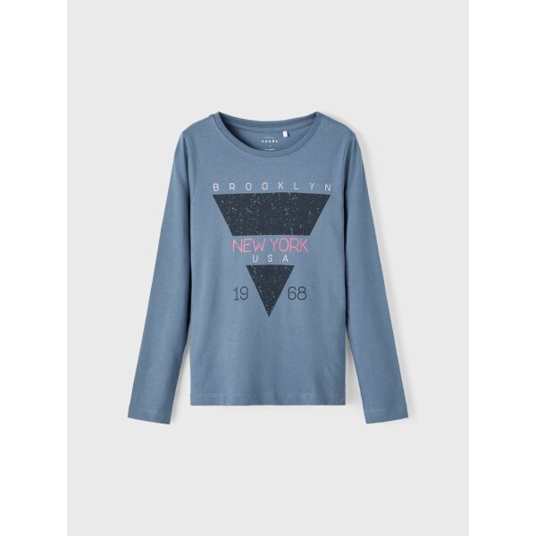 ΜΠΛΟΥΖΑ ΜΕ ΣΤΑΜΠΑ ΜΠΛΕ ΚΟΡΙΤΣΙ NAME IT 13204625 - Image 1