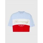 ΓΥΝΑΙΚΕΙΑ ΜΠΛΟΥΖΑ TOMMY JEANS TJWQVRSZD CROP ARCHIVE LOGO SS DW0DW13827-C1Q - Image 2
