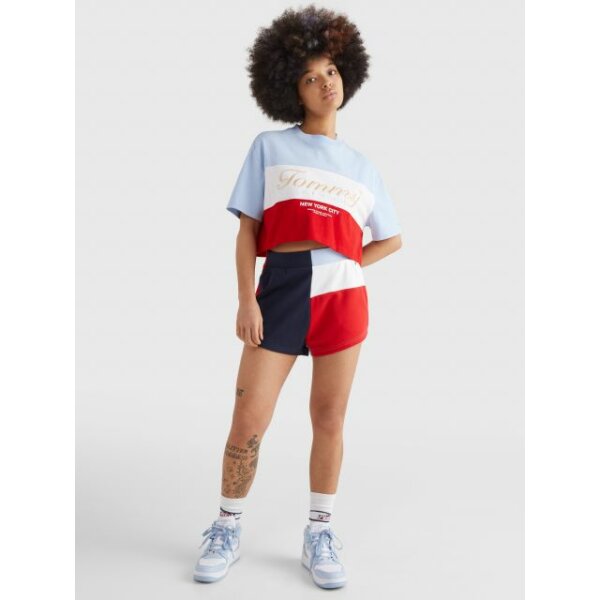 C22_02_DW0DW13827C1Q_MO-ST-F1 ΓΥΝΑΙΚΕΙΑ ΜΠΛΟΥΖΑ TOMMY JEANS TJWQVRSZD CROP ARCHIVE LOGO SS DW0DW13827-C1Q - Image 5