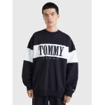 Ανδρική Φούτερ TOMMY JEANS DM0DM15026 REG AUTHENTIC BLOCK CREW Μαύρο