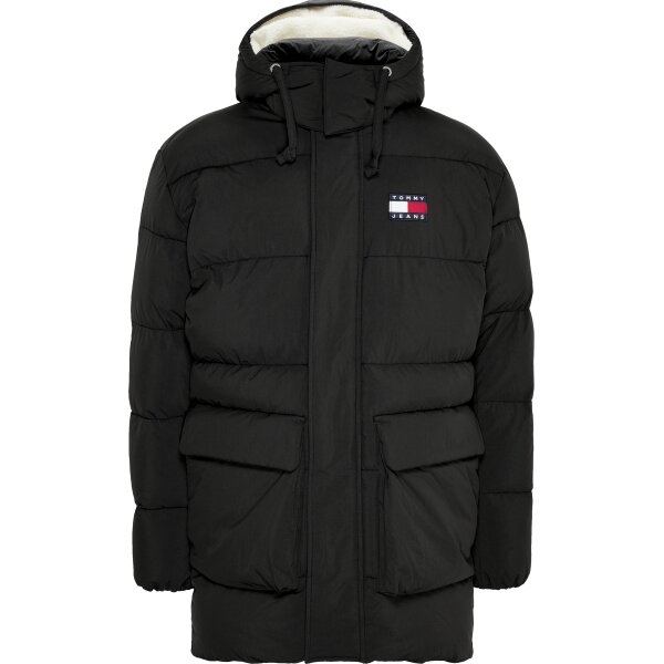 Ανδρικό Μπουφάν TOMMY JEANS DM0DM14392 COLOR BADGE PARKA Μαύρο - Image 1