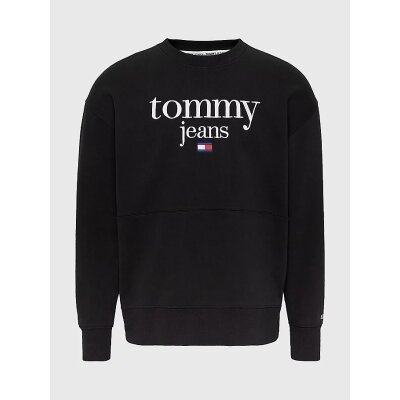 Ανδρική Φούτερ TOMMY JEANS DM0DM15029 REG MODERN CORP LOGO CREW Μαύρο