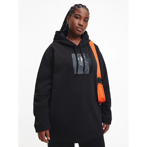 J20J220147_BEH_main ΓΥΝΑΙΚΕΙΑ ΜΠΛΟΥΖΑ ΦΟΥΤΕΡ ΜΑΥΡΟ PLUS CALVIN KLEIN OVERSIZED J20J220147-BEH - Image 1
