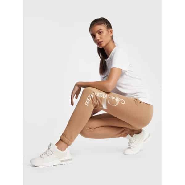 calvin-klein-jeans-panteloni-phormas-j20j219743-kaphe-regular-fit (1) ΠΑΝΤΕΛΟΝΙ ΓΥΝΑΙΚΕΙΟ CALVIN KLEIN GRADIENT MONOLOGO PANTS J20J219743-GV7 - Image 2