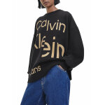 ΜΠΛΟΥΖΑ ΓΥΝΑΙΚΕΙΑ ΜΑΥΡΟ CALVIN KLEIN BOLD DISRUPTED LOGO SWEATSHIRT J20J219761-BEH - Image 3