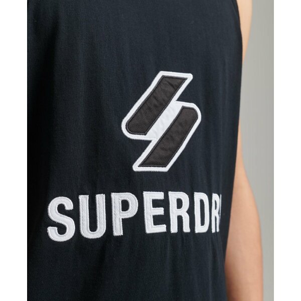Ανδρική  Αμάνικη Μπλούζα SUPERDRY CODE SL STACKED APQ VEST M6010665A Μαύρο - Image 3