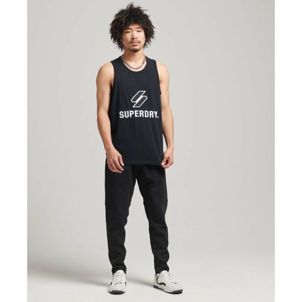 Ανδρική  Αμάνικη Μπλούζα SUPERDRY CODE SL STACKED APQ VEST M6010665A Μαύρο - Image 5
