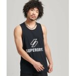 Ανδρική Αμάνικη Μπλούζα SUPERDRY CODE SL STACKED APQ VEST M6010665A Μαύρο