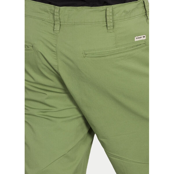 w14akm33h_dszczegol0 Ανδρική Βερμούδα WRANGLER CHINO W14A-KM33H Πράσινη - Image 4
