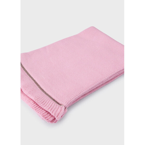 Σέτ σκούφος κασκόλ λουλούδι Ροζ 12-10280-063 - Image 3