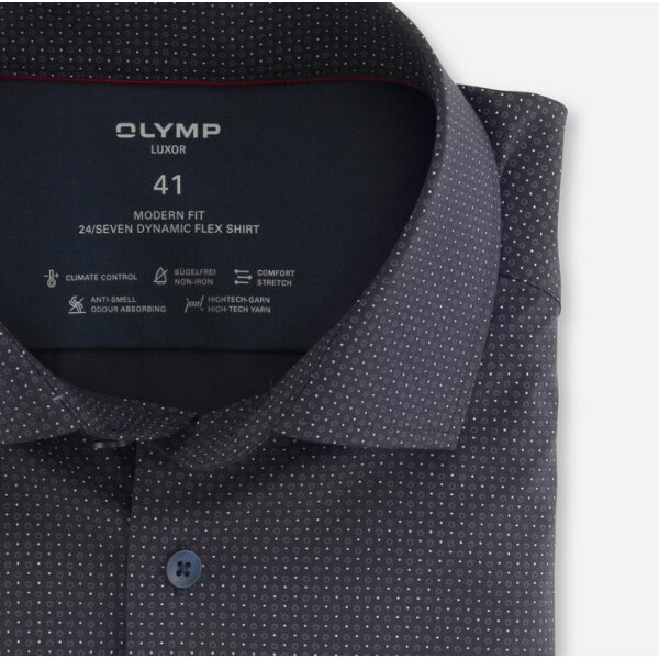 Ανδρικό Πουκάμισο OLYMP LUXOR MODERN FIT 12562486 Μαύρο - Image 2