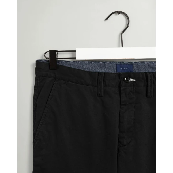 Ανδρικό Παντελόνι CHINOS GANT 1500038 HALLDEN TWILL Μαύρο - Image 2