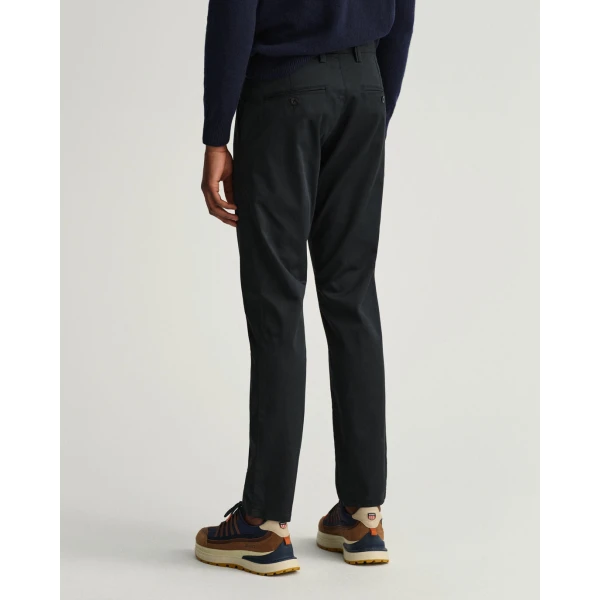 Ανδρικό Παντελόνι CHINOS GANT 1500038 HALLDEN TWILL Μαύρο - Image 4
