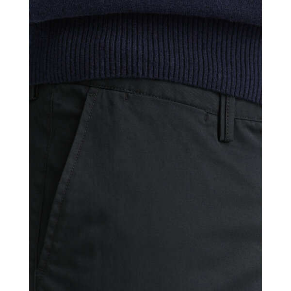 202203-1500038-5-crmodel-fv-3 Ανδρικό Παντελόνι CHINOS GANT 1500038 HALLDEN TWILL Μαύρο - Image 6