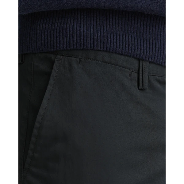 Ανδρικό Παντελόνι CHINOS GANT 1500038 HALLDEN TWILL Μαύρο - Image 6