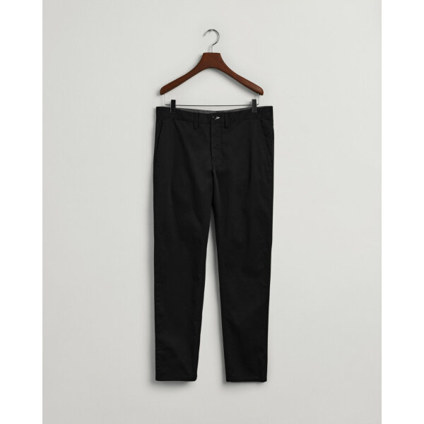 202203-1500038-5-flat-fv-1 Ανδρικό Παντελόνι CHINOS GANT 1500038 HALLDEN TWILL Μαύρο - Image 7