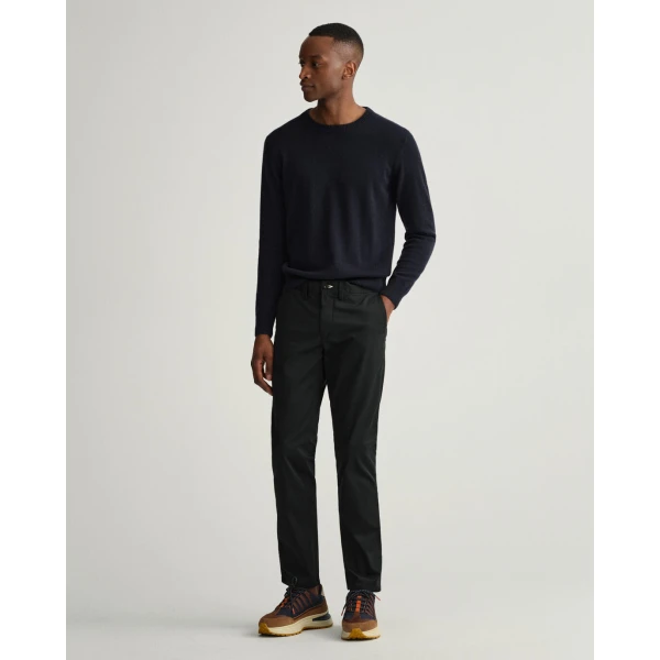 Ανδρικό Παντελόνι CHINOS GANT 1500038 HALLDEN TWILL Μαύρο - Image 8