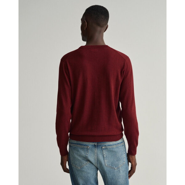 202203-8030551-678-model-bv-1 Ανδρικό Πουλόβερ GANT 8030551 CLASSIC COTTON C-NECK Μπορντώ - Image 6