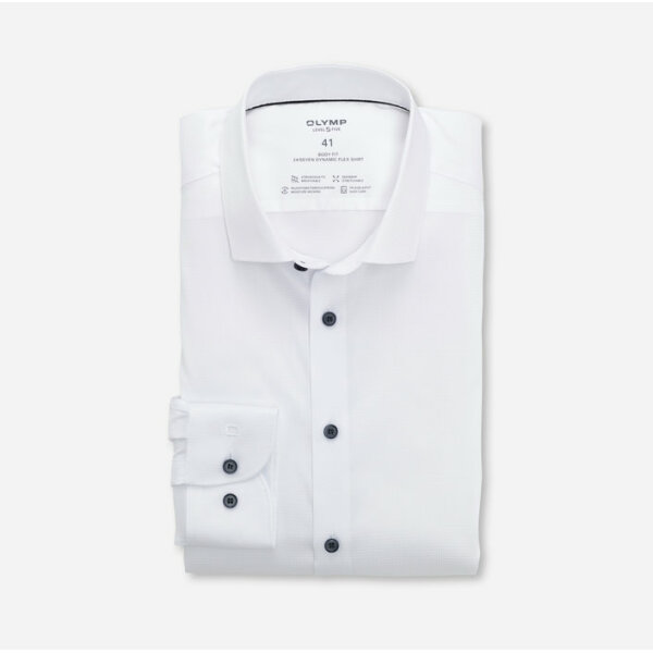Ανδρικό Πουκάμισο OLYMP LEVEL FIVE 24 SEVEN BODY FIT 20581400 Λευκό - Image 1