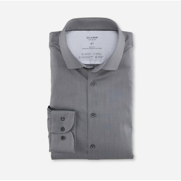 Ανδρικό Πουκάμισο OLYMP LEVEL FIVE 24 SEVEN BODY FIT 20581468 Γκρί - Image 1