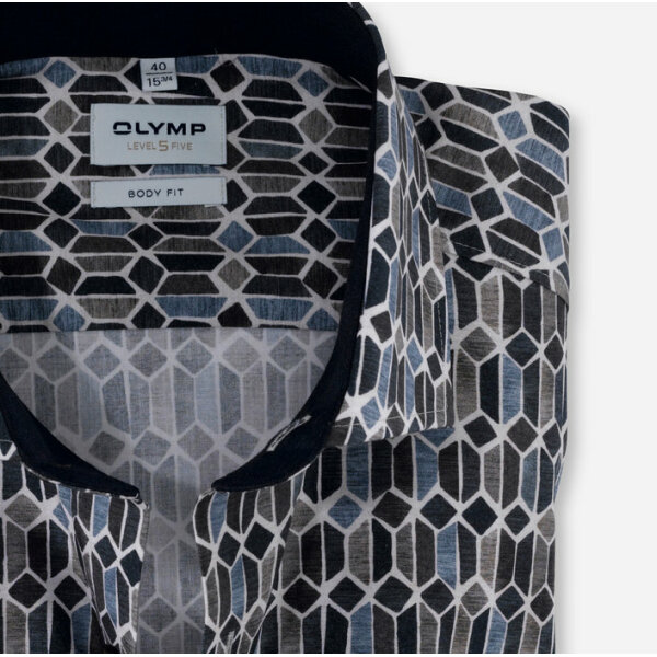 Ανδρικό Πουκάμισο OLYMP LEVEL FIVE BODY FIT 21062422 Γκρί - Image 2