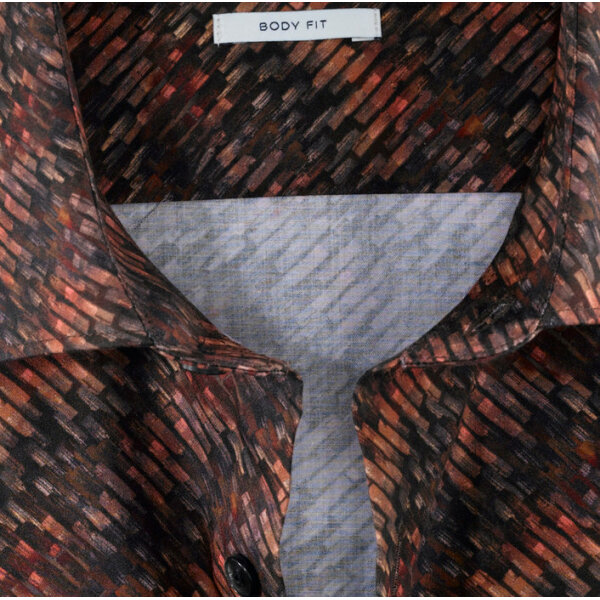 Ανδρικό Πουκάμισο OLYMP LEVEL FIVE BODY FIT 21202407 Καφέ - Image 3