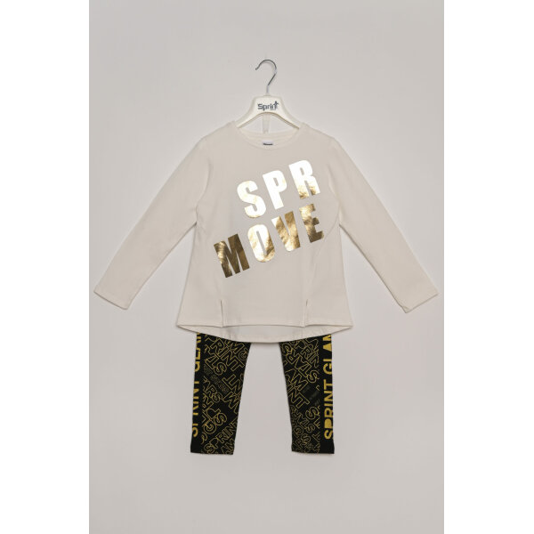 221-4025 OFF WHITE-133 Παιδικό Σετ Κορίτσι Λευκό Sprint 221-4025 - Image 1