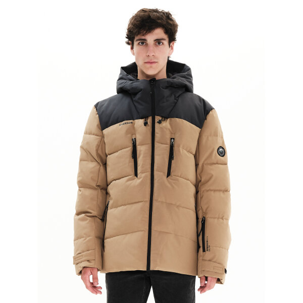 222.EM10.15-BEIGE-EBONY_1 Ανδρικό Μπουφάν EMERSON 222.EM10.15 Μπεζ Μαύρο - Image 1