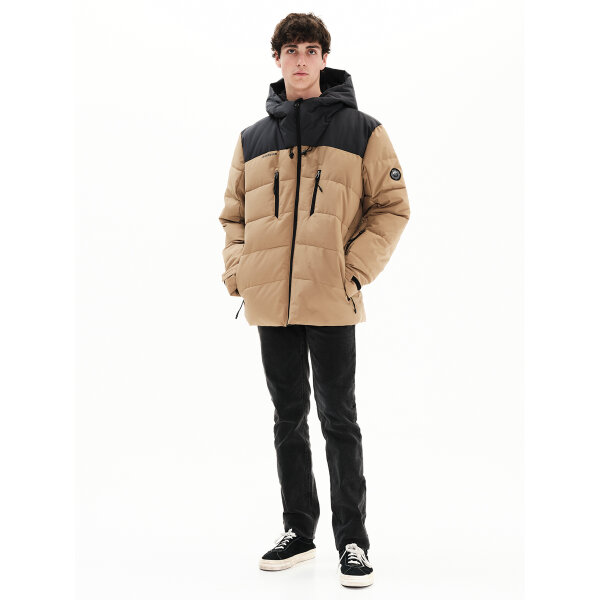 222.EM10.15-BEIGE-EBONY_4 Ανδρικό Μπουφάν EMERSON 222.EM10.15 Μπεζ Μαύρο - Image 4