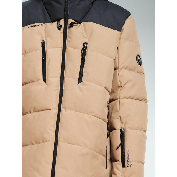 222.EM10.15-BEIGE-EBONY_8 Ανδρικό Μπουφάν EMERSON 222.EM10.15 Μπεζ Μαύρο - Image 8