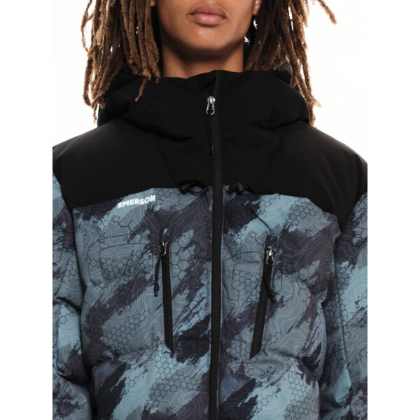 222.EM10.15-PR308-OLIVE-BLACK_8 Ανδρικό Μπουφάν EMERSON 222.EM10.15 Χακί Μαύρο - Image 9