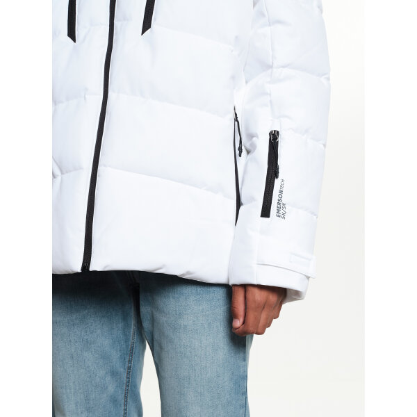 Ανδρικό Μπουφάν EMERSON 222.EM10.15 Λευκό Μαύρο - Image 9