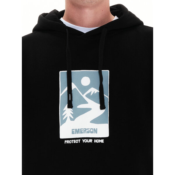 Ανδρική Φούτερ EMERSON 222.EM20.29 Μαύρο - Image 6