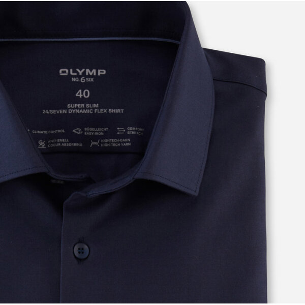 Ανδρικό Πουκάμισο OLYMP SEVEN SUPER SLIM 25262418 Μπλέ - Image 2